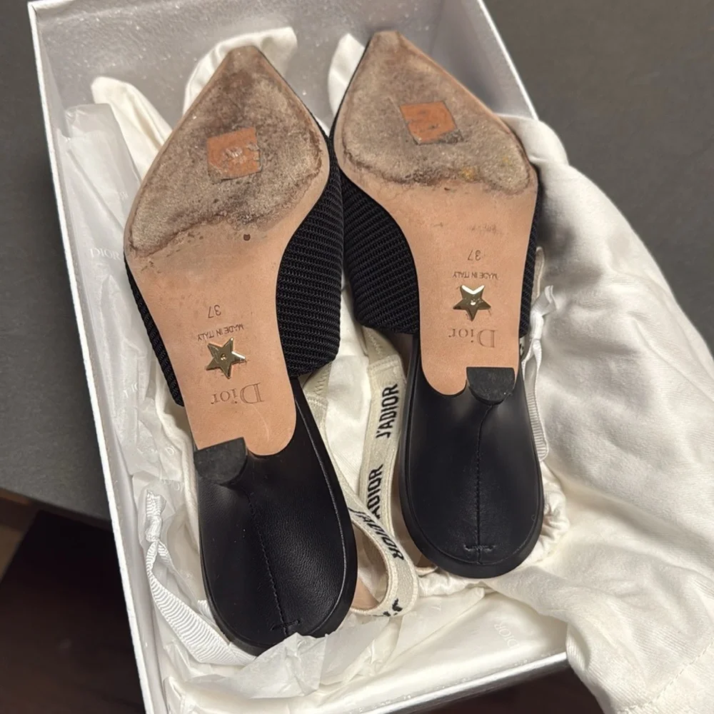 Dior Black Slingback Heels - Picture 8 of 8